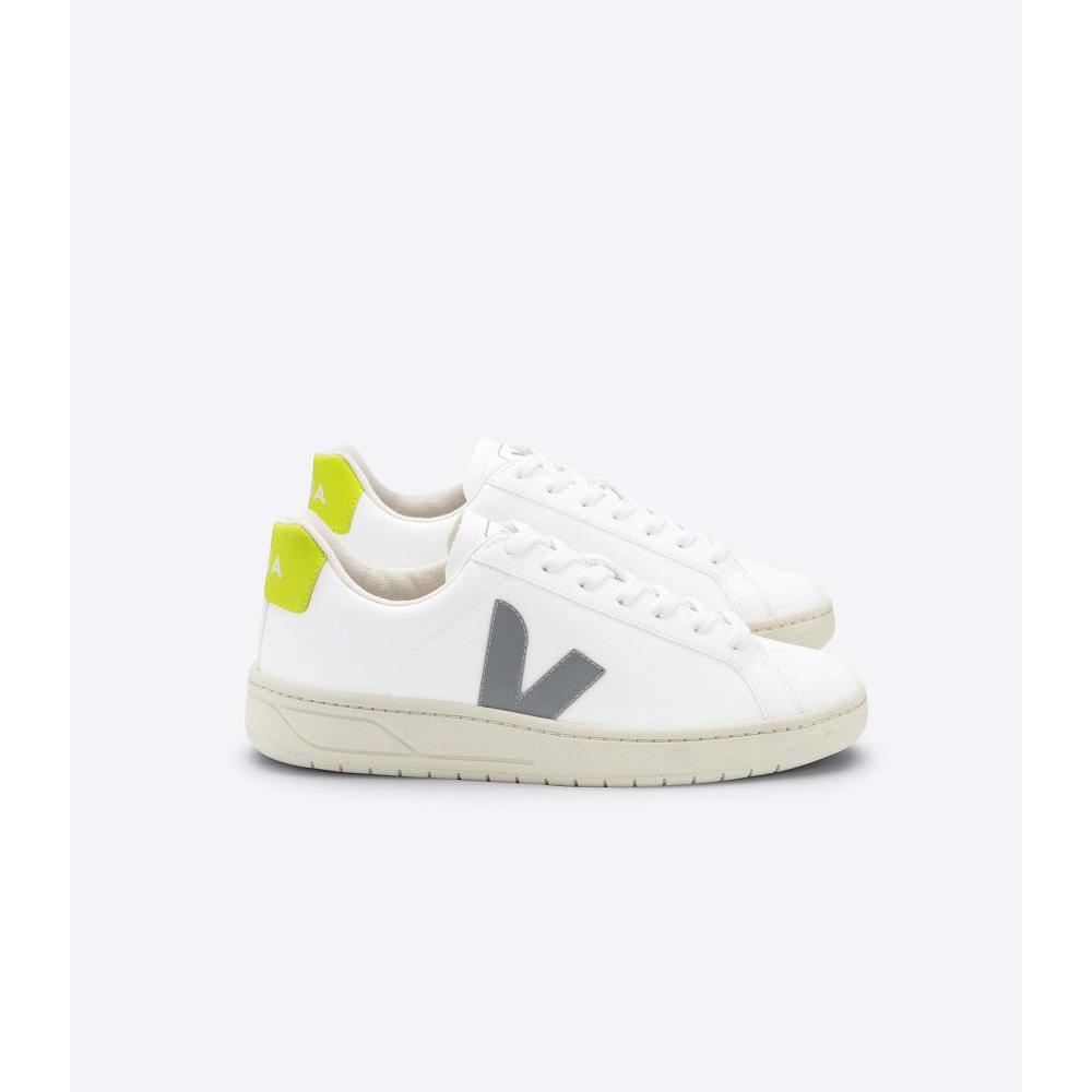 White/Green Men\'s Veja URCA CWL Shoes | AU 275BEX